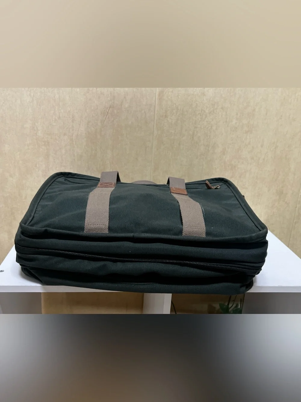 Vintage Laptop Briefcase Messenger Bag